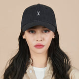 Varzar Logo Over Fit Denim Ball Cap Black