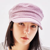 VA Square Stud Wool Madoros Cap / Purple