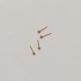 14Kゴールドボールミニピアス/14K GOLD MINI EARRING (14k gold clutch)
