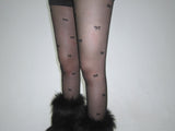 Ribbon see-through stockings