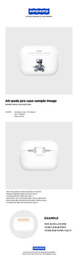 SPACE NIGHT STEEL BEAR-WHITE(AIR PODS PRO-COLOR JELLY) (6610804146294)
