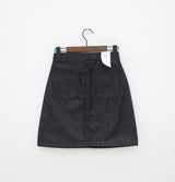 No.372 ノンスパンデニムスカート/No.372 Nonspan denim skirt (2color)