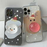 Rudolf - Snow Christmas Phone Case Bead Tok Set_glitter