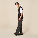 ROUND NECK KNIT VEST_BLACK (6610805719158)