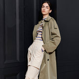 [UNISEX] MILO TRENCH COAT, LIGHT KHAKI (6632622456950)