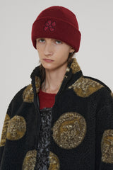 COIN JACQUARD FLEECE JACKET / BLACK (6601036988534)
