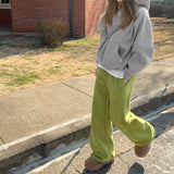 ナッピングエンブロイダリー2WAYジョガーパンツ / [Bellied made] napping embroidery two-way jogger pants