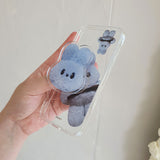 ジャイアントバニーダンダンジェリーハードアイフォンケース/Giant Bunny Dung dung Jelly Hard phone case blue