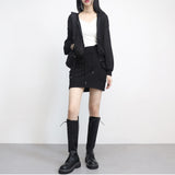 Rant see-through linen zip-up