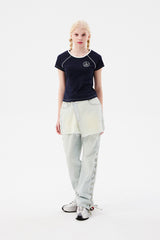 ドゥードゥルチェリーUネックTシャツ / DOODLE CHERRY U NECK T-SHIRT [NAVY]