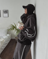 (UNISEX) ドスフリースストリングフード