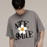 ナイススマイルロゴフラワーショートスリーブTシャツ / NICE SMILE Logo Flower Short Sleeve Tee