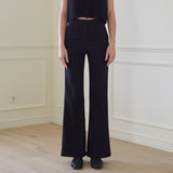 ブーツカットスラックス/BOOTCUT SLACKS (BLACK)