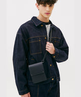 MULTI STRAP MINI SQUARE BAG (BLACK) (6586485735542)