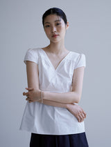 パフピンタックブラウス [ WHITE ]
