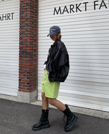 （UNISEX）ネブハイネックレザーブルゾン