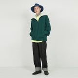FLEECE COLLAR HALF ZIP CREW_olive (6640103424118)