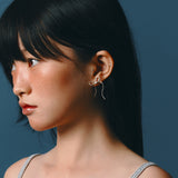 [925 SILVER] ネイチャーリボンピアス
