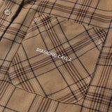 レイラフラフチェックシャツ / Layla endless love Fluff Mood Check shirt S24 Brown (6550275227766)