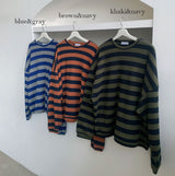 マイルドボーダーニット / ASCLO Mild Border Knit (6color) (6652422619254)
