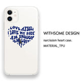 ナルシシズムハートアイフォンケース/Narcissism Heart Phone Case (Navy)