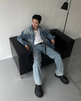 MONTH Brush Denim Shirt Jacket