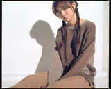 KNIT X TERRY COMBINATION POCKET TEE (Beige) / コンビネーションポケットTシャツ