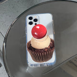 チェリーカップケーキフォーンケース スマホグリップ セット