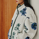 ワイルドフラワーフリースジャケット / WILD FLOWER FLEECE JACKET_OATMEAL