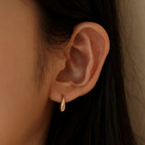 [single earring]14K gold one touch drop earring (6679715151990)