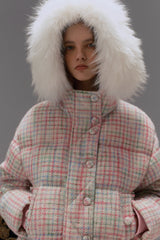 Tweed down jacket    