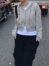 Camila stripe zip up