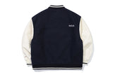 エッセンシャルロゴバーシティジャケット / ESSENTIAL LOGO VARSITY JACKET_NAVY
