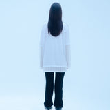 ドリッピングチェーンレイヤードTシャツ/0 6 dripping chain layered t-shirt