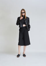 FAUX LEATHER NON COLLAR JACKET (6679784652918)