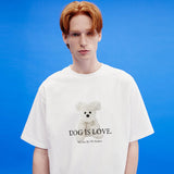 ドッグイズラブマルチーズトイ半袖Tシャツ/Dog is love maltese toy half sleeve tshirts