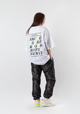 ALPHABET TEE white (6581192589430)