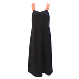 Aria dot dress (navy) (6657243578486)