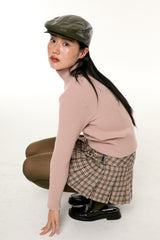 GLOSSY HUNTING CAP / KHAKI