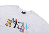 レインボーロゴTシャツ/RAINBOW LOGO TEE SHIRT_LIGHT GREY