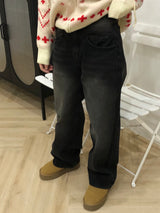 Mirba wide denim pants