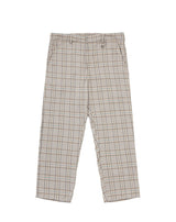 Cropped slacks - Beige check (4622120353910)