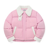 CHERRY FUR SHORT DOWN JUMPER [PINK]