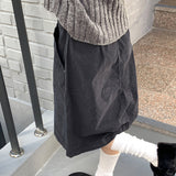 Mushu Pleats Cotton Midi Skirt