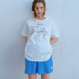 ピンストライプミニスカート / PIN STRIPE MINI SKIRT, BLUE
