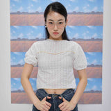 Fetching lace T-shirts (white) (6684248375414)