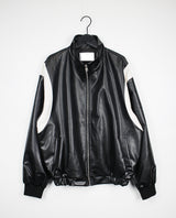 カラー マッチング レザージャケット / color matching leather jacket