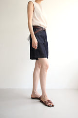サマーラインジーンズ／リネンインディゴショートパンツ / SUMMER LINE JEANS / LINEN INDIGO SHORT PANTS