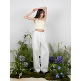 トラックアンバランスノースリーブトップ / TRACK UNBALANCE SLEEVELESS TOP - LEMON