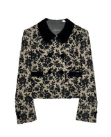 Velvet collar jacket